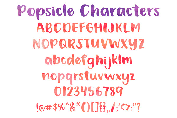 Popsicle in Display Fonts - product preview 2