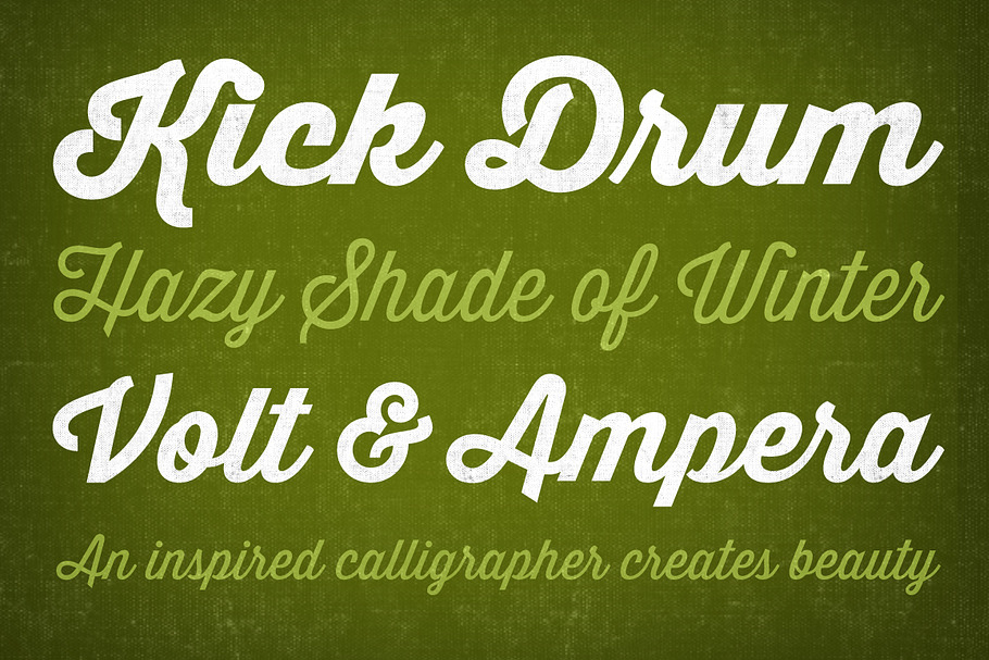Thirsty Script Font Family in Tattoo Fonts - product preview 8