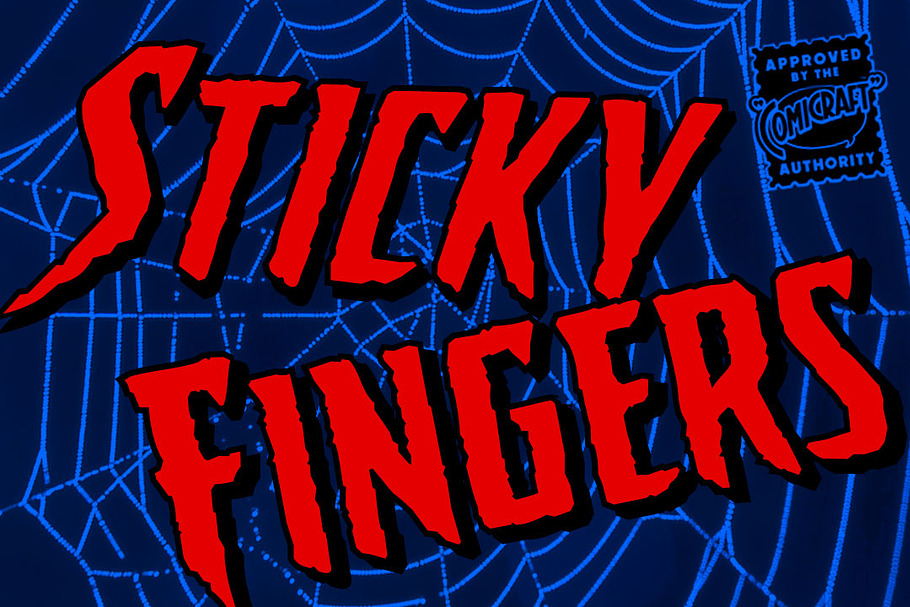 Sticky Fingers in Display Fonts - product preview 8