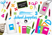 School Supplies illustration pack