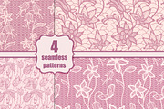 lace seamless floral patterns