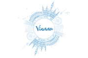Outline Vienna Skyline