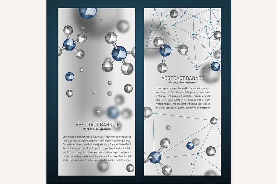 Silver Particles Banners in Illustrations - product preview 8