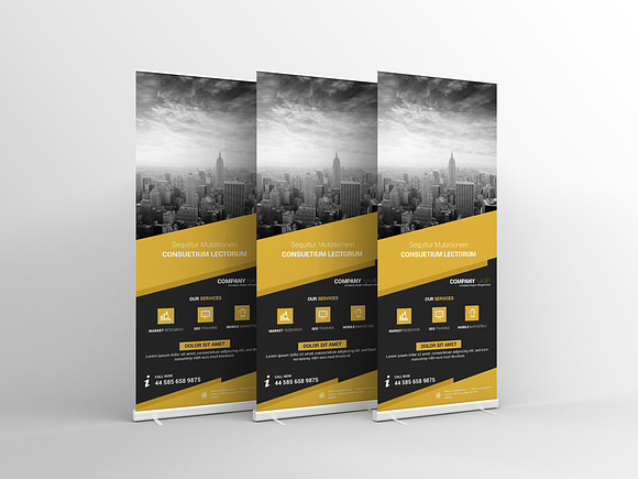 Multipurpose Business Roll-Up Banner in Flyer Templates - product preview 1