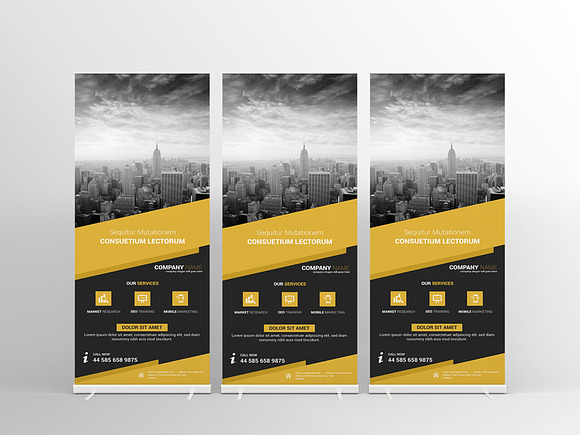 Multipurpose Business Roll-Up Banner in Flyer Templates - product preview 2
