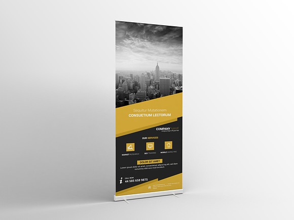 Multipurpose Business Roll-Up Banner in Flyer Templates - product preview 3