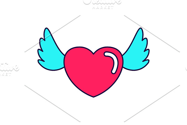 heart love wings