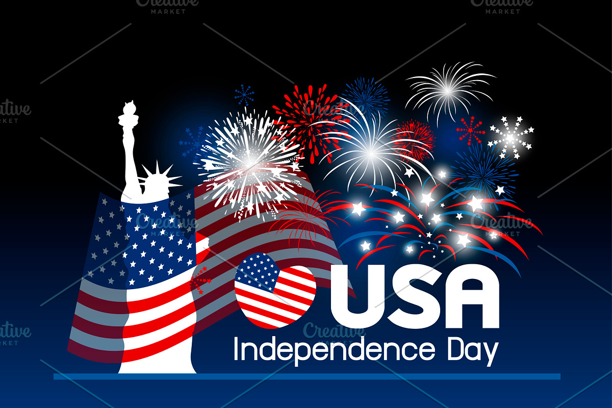 Vector USA independence day design in Illustrations - product preview 8