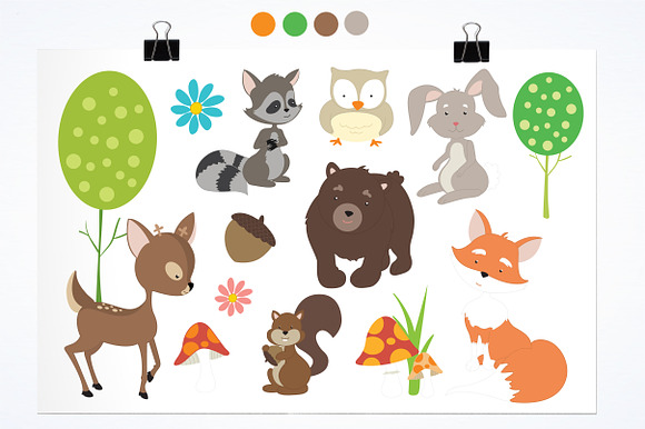 Secret Woodland illustration pack in Illustrations - product preview 1
