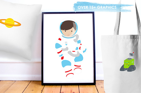 Space Explorers illustration pack in Illustrations - product preview 4