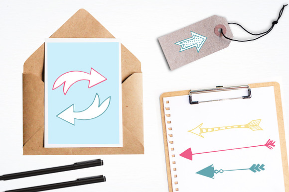 Arrow Doodles illustration pack in Illustrations - product preview 3