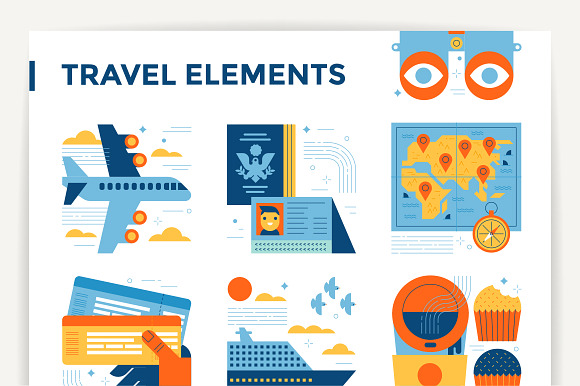 15 Landmarks Illustration in Illustrations - product preview 4