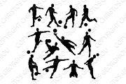Soccer Player Silhouettes