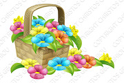 Basket of Flowers Design