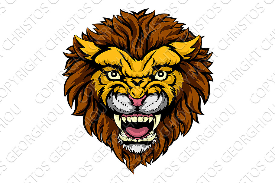 Lion Mascot in Illustrations - product preview 8