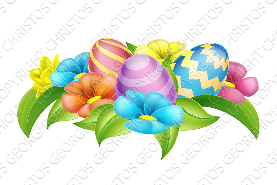 Easter Eggs Design Element in Illustrations - product preview 8
