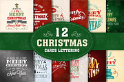 Christmas Lettering Cards Collection