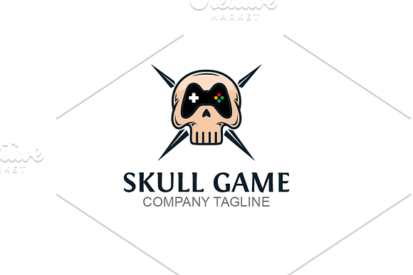 Skull Game in Logo Templates - product preview 1