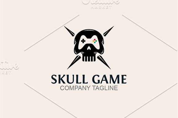 Skull Game in Logo Templates - product preview 2
