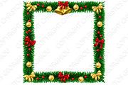 Christmas Wreath Border Frame
