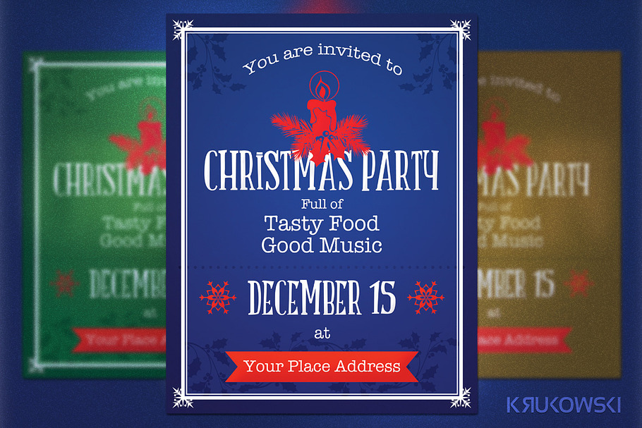 Retro Christmas Flyer in Flyer Templates - product preview 8