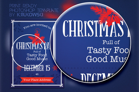 Retro Christmas Flyer in Flyer Templates - product preview 1