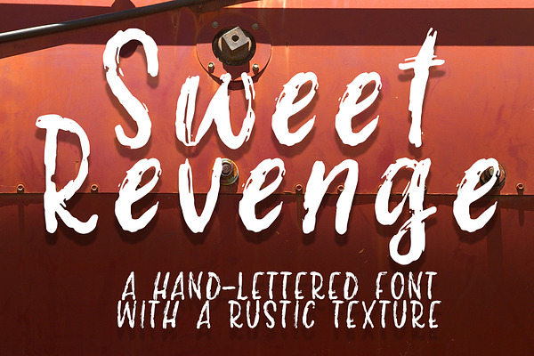 Sweet Revenge hand-lettered font