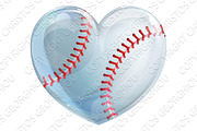 Heart Shaped Baseball 