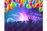 Celebration Party Balloons Background