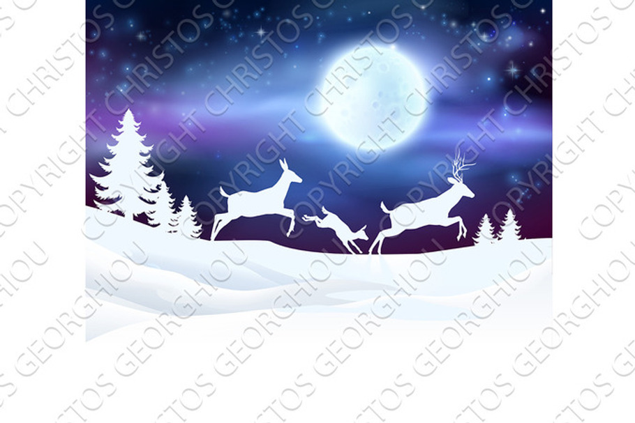 Christmas Winter Scene in Objects - product preview 8