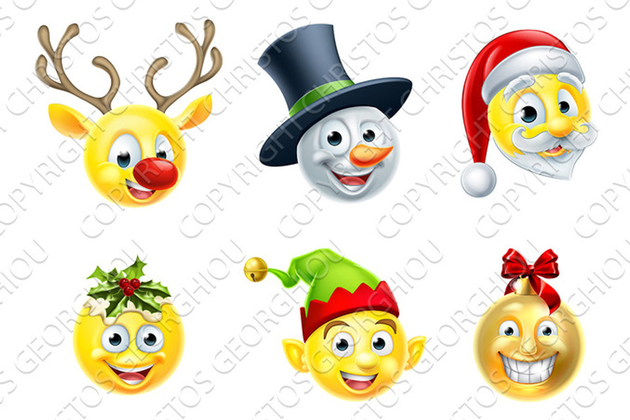 Christmas Emoji Set