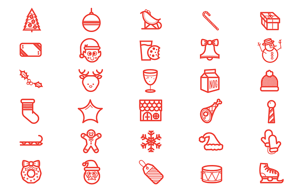 Christmas Icons in Icons - product preview 2