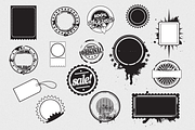 Stickers & Labels Vector Pack