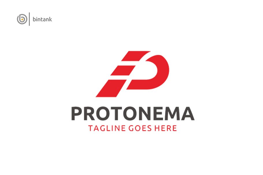 Protonema -Letter P Logo in Logo Templates - product preview 8