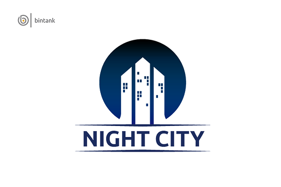 Night City - Real Estate Logo in Logo Templates - product preview 1