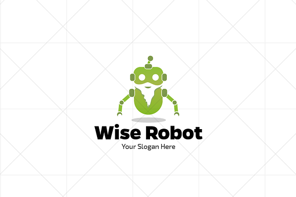 Wise / Smart Robot Logo in Logo Templates - product preview 1