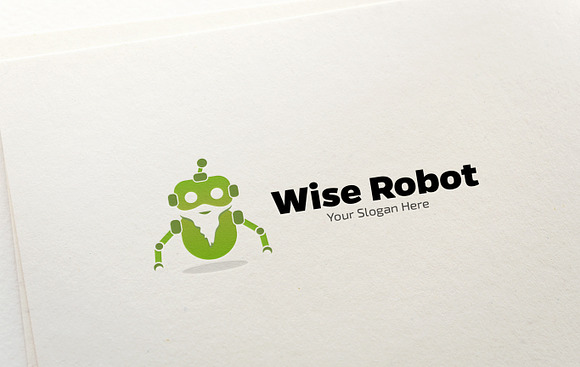 Wise / Smart Robot Logo in Logo Templates - product preview 3