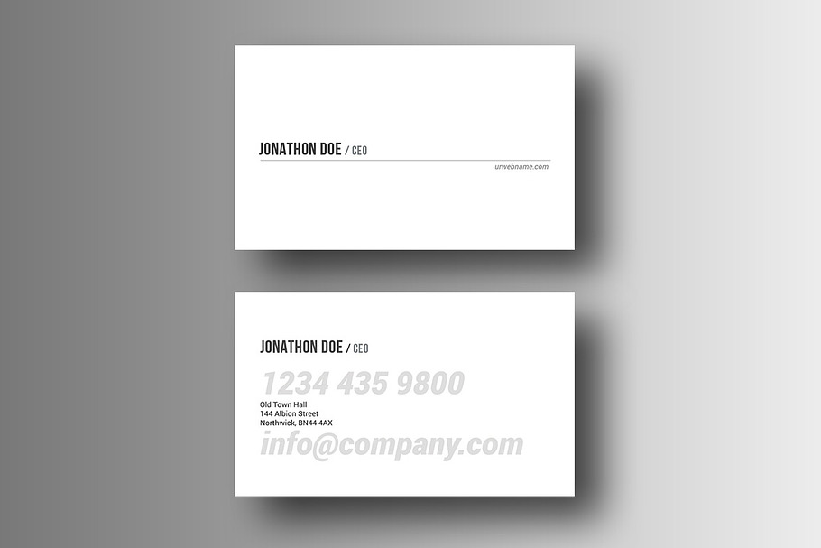 Pro Business Card in Business Card Templates - product preview 8