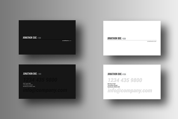 Pro Business Card in Business Card Templates - product preview 1