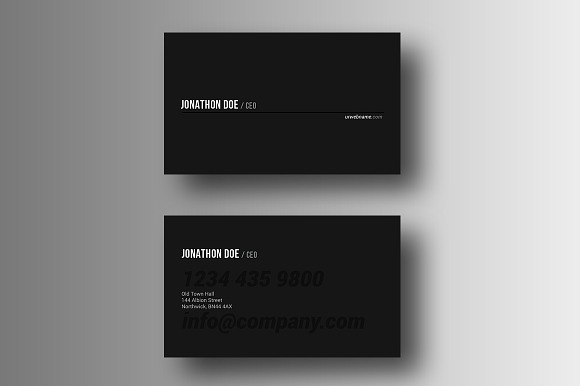 Pro Business Card in Business Card Templates - product preview 2