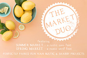 The Market Duo - Rustic Font