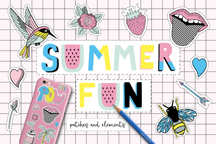 Summer cloth patches in Objects - product preview 8