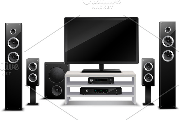 Home Cinema Set in Objects - product preview 1