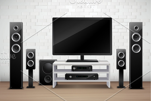 Home Cinema Set in Objects - product preview 2