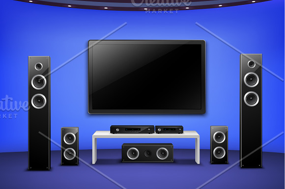 Home Cinema Set in Objects - product preview 3