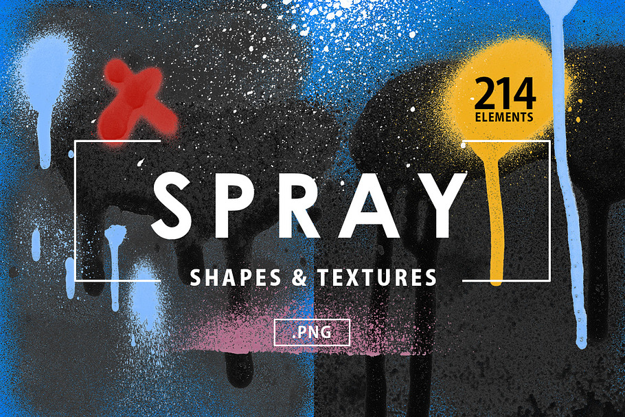 Spray Shapes & Textures in Textures - product preview 8