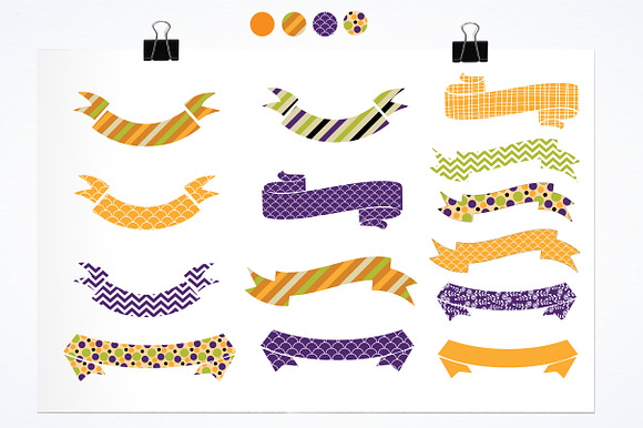 Halloween Banners illustration pack in Illustrations - product preview 1
