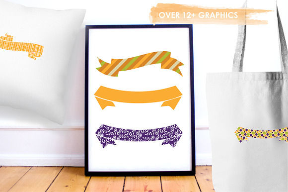 Halloween Banners illustration pack in Illustrations - product preview 4