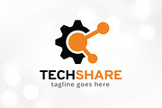 Tech Share Logo Template Design