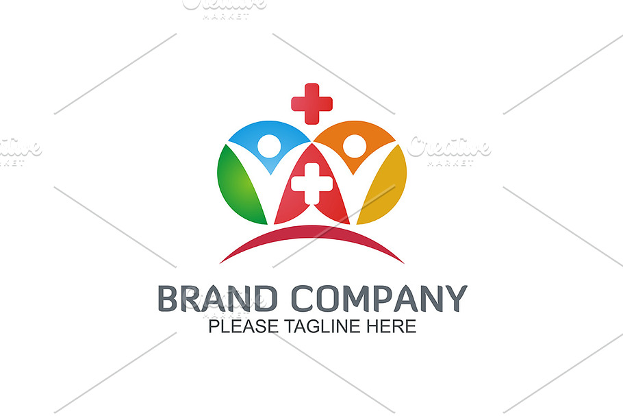People Care Plus in Logo Templates - product preview 8